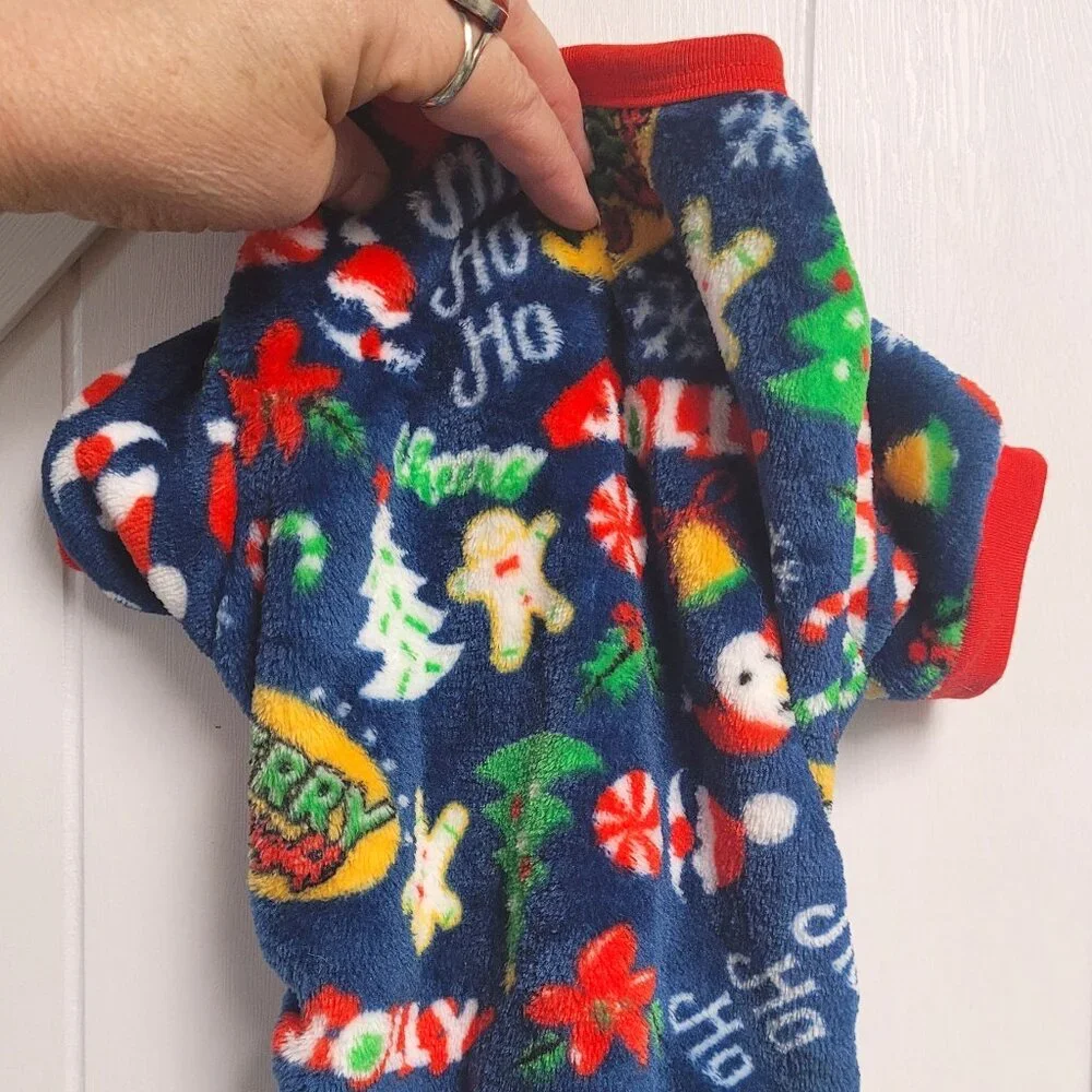 Frisco Cozy Christmas Doggie Pajamas Size Small